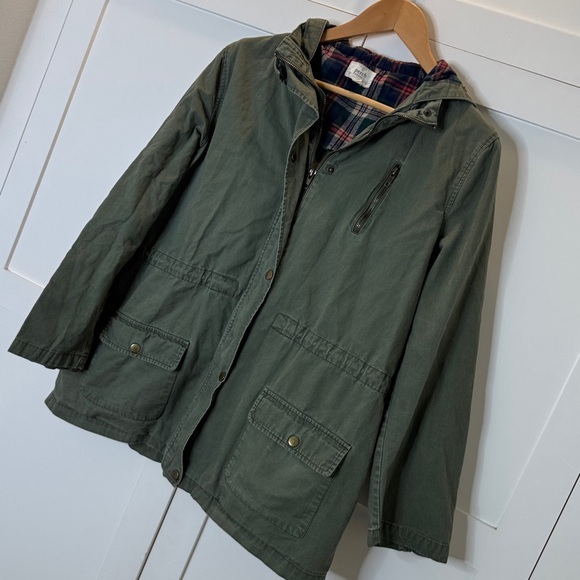 Blu Pepper Green Utility Zipper Jacket Size 1XL - Picture 3 of 7